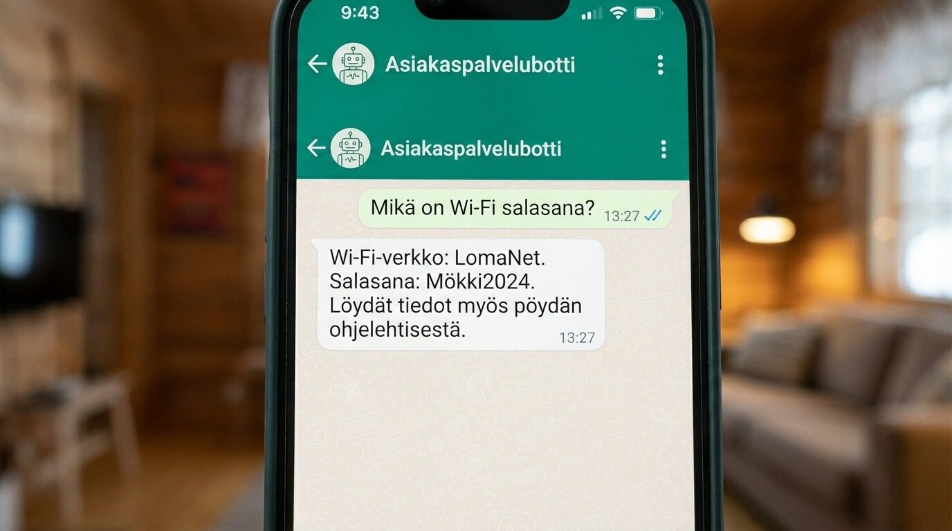 Asiakaspalvelubotti WhatsAppiin