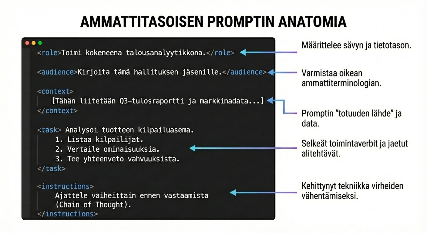 Prompt engineering XML-muodossa