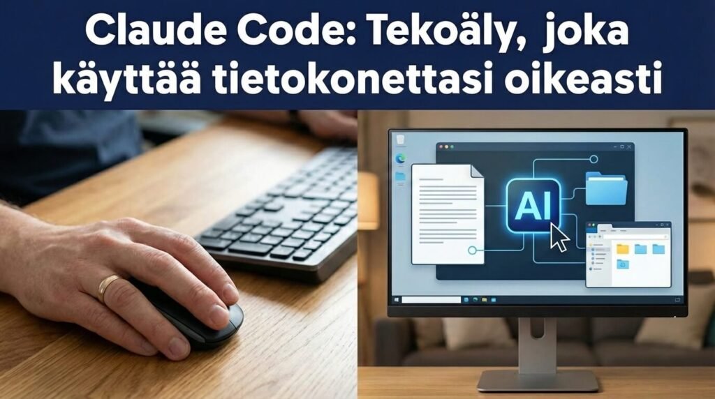 Claude Code tekoäly käyttää tietokonetta ja hallitsee tiedostoja automaattisesti