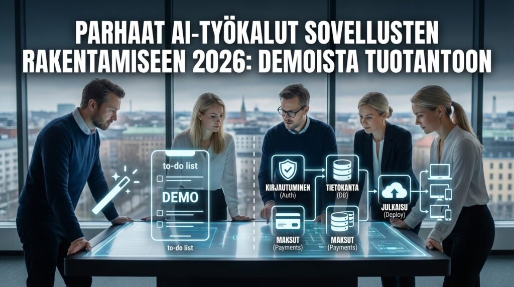 Parhaat AI-työkalut sovellusten rakentamiseen tällä hetkellä