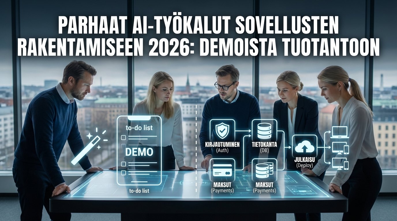 Parhaat AI-työkalut sovellusten rakentamiseen vuonna 2026