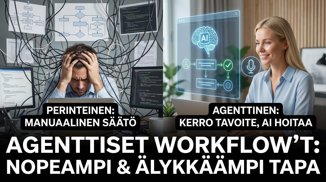 Mikä on agenttinen työnkulku ja miten se rakennetaan?
