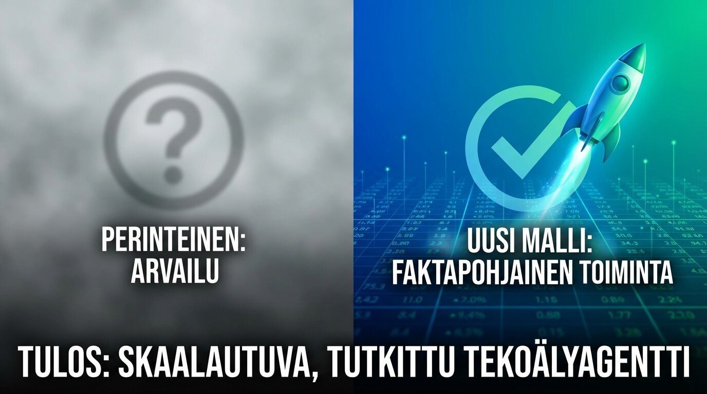Perinteinen tekoäly vs faktapohjainen tekoälyagentti