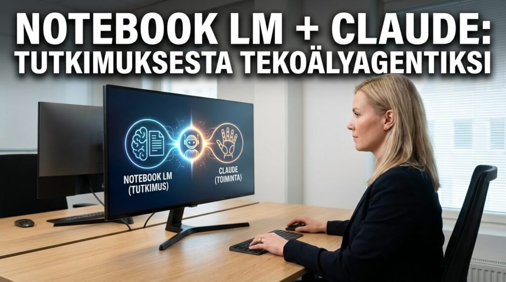 Notebook LM ja Claude yhdistettynä tekoälyagentiksi – tutkimuksesta käytännön toimintaan.