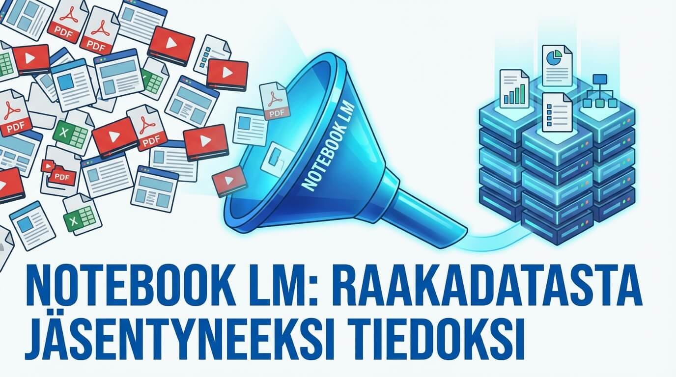 Notebook LM muuntaa raakadatasta jäsennellyksi tiedoksi