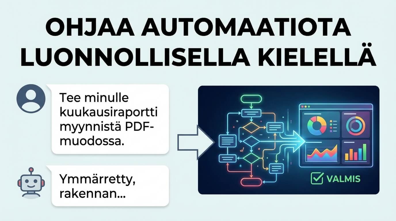 Automaation ohjaaminen luonnollisella kielellä tekoälyn avulla