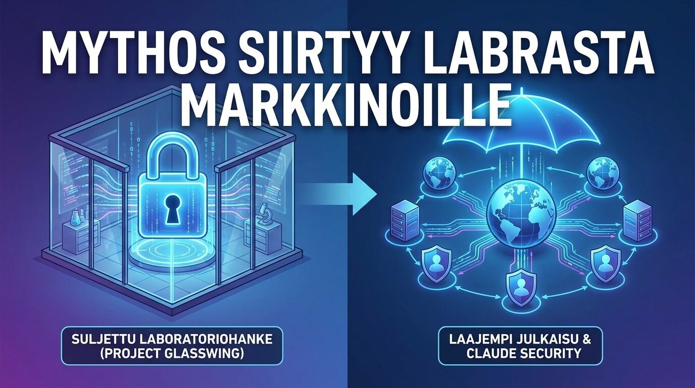 Mythos siirtyy suljetusta Project Glasswing -hankkeesta laajempaan käyttöön