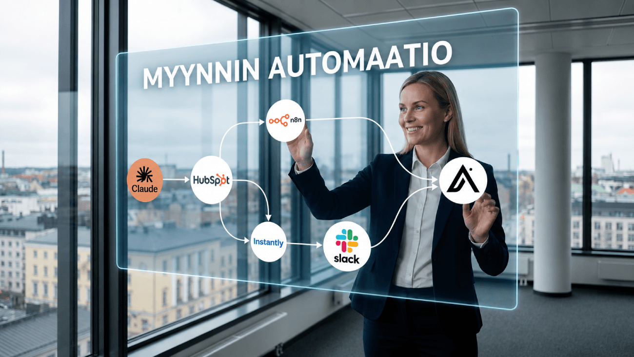 Myynnin automaatio vuonna 2026 (tältä näyttää moderni stack)