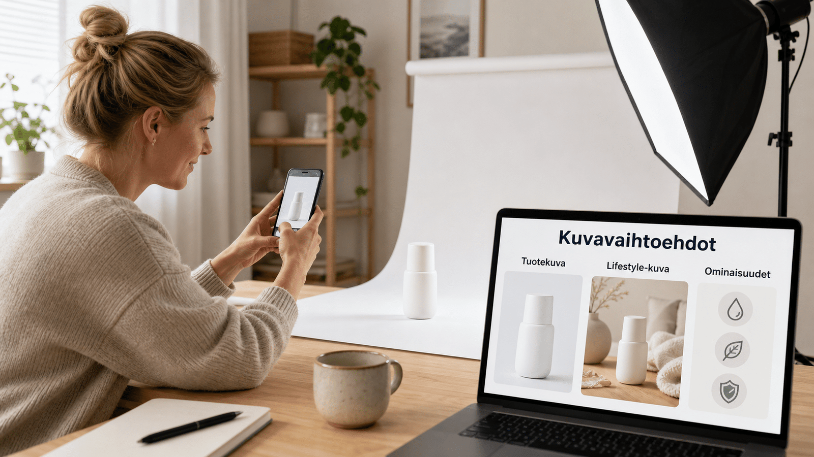 Tuotekuvien teko tekoälyllä – Parhaat AI‑työkalut verkkokaupan kuviin