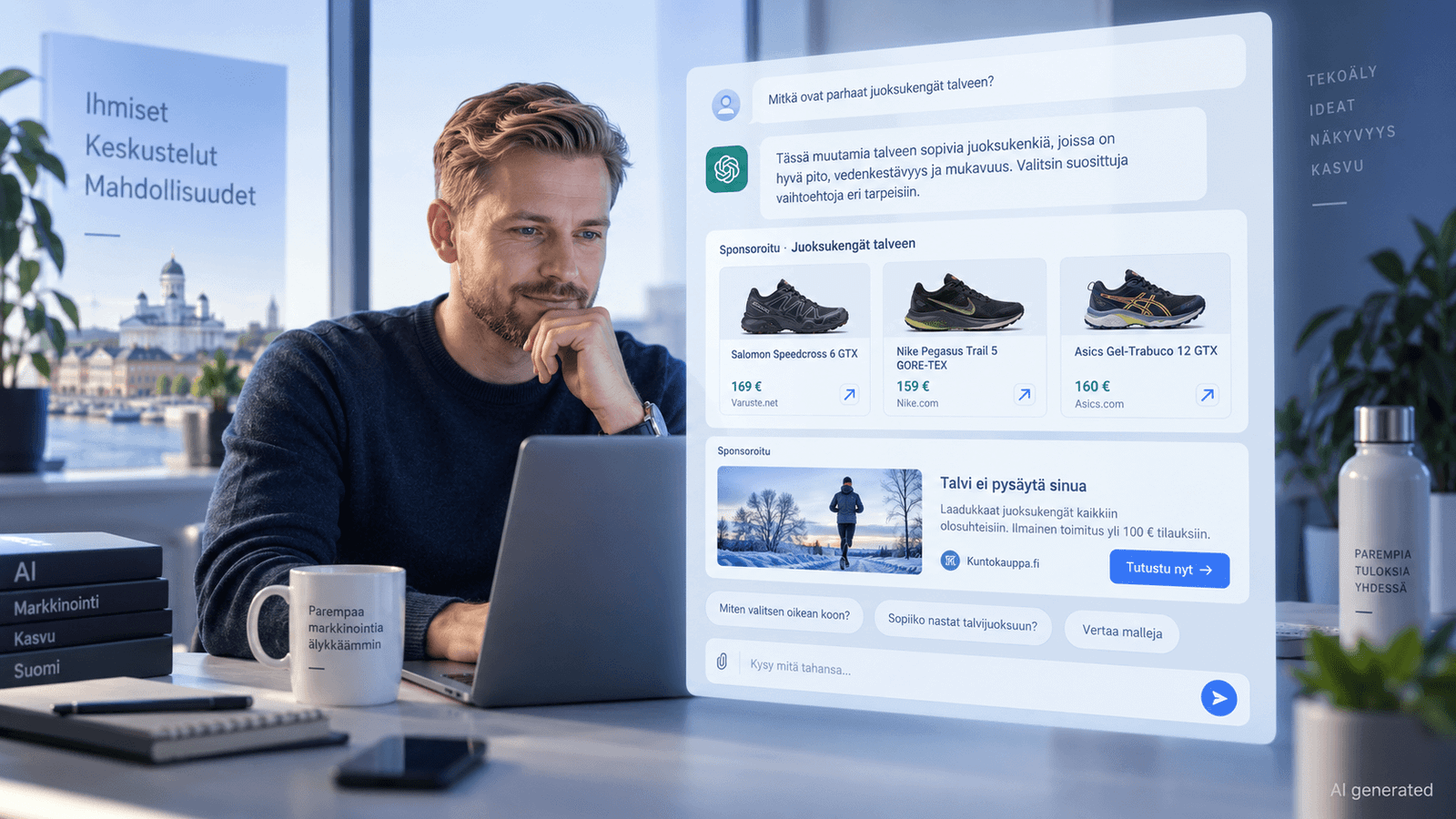 ChatGPT Ads toimii nyt Suomessa – mitä ChatGPT‑mainonta on ja miten se toimii